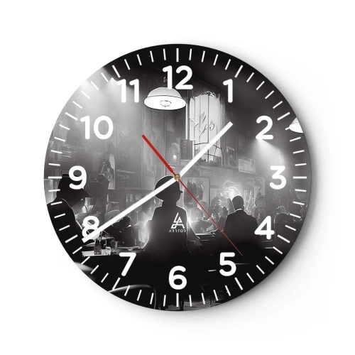 Nástenné hodiny - V jazzovej atmosfére - 30x30 cm