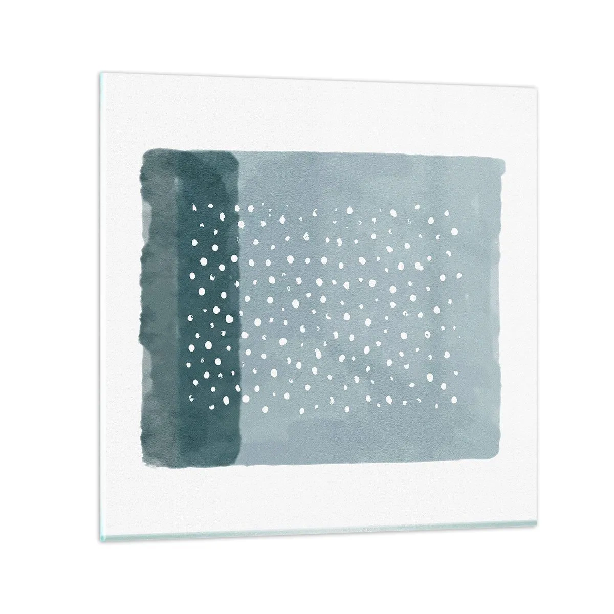 Obraz na skle - Pestované na modrej - 70x70 cm