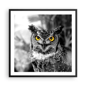 Plagát v čiernom ráme - Nič sa neschová - 60x60 cm