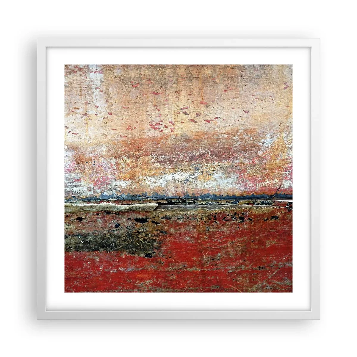 Plagát v bielom ráme - Možno je to more - 50x50 cm