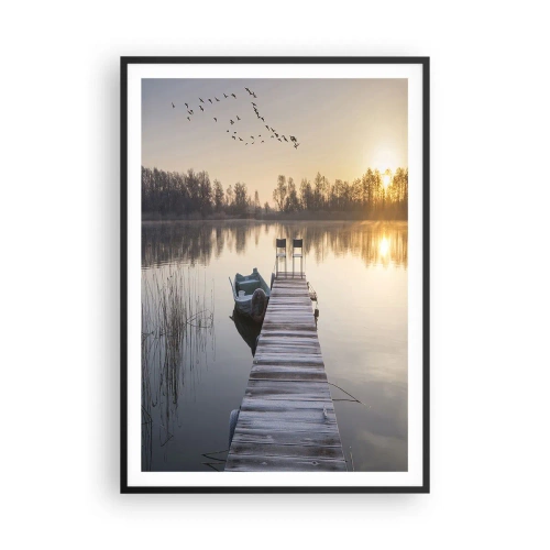 Plagát v čiernom ráme - Časom sa vrátim - 70x100 cm