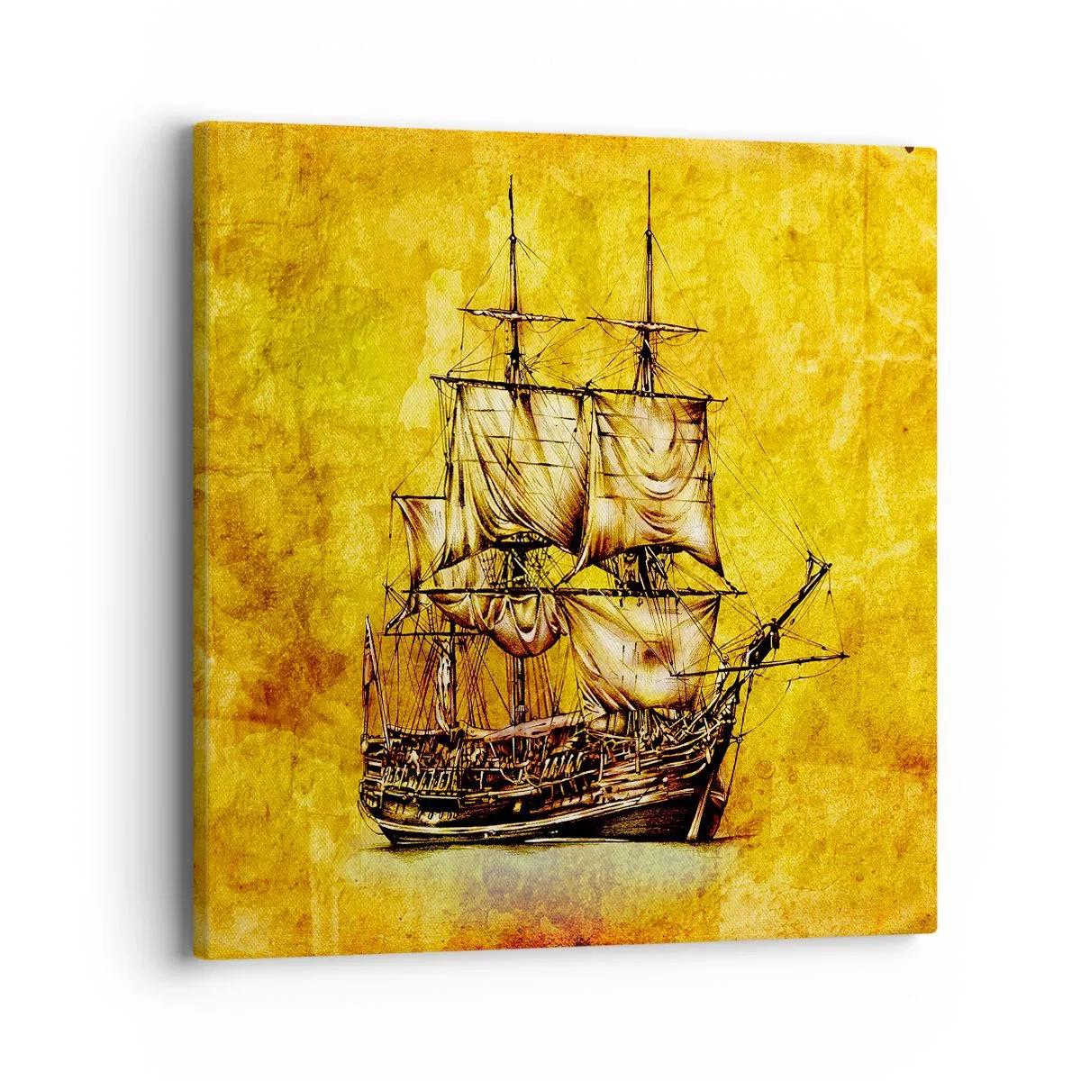 Obraz na plátne - Smer Tortuga! - 40x40 cm