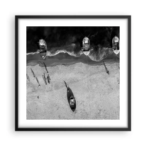Plagát v čiernom ráme - Ešte na brehu… - 50x50 cm