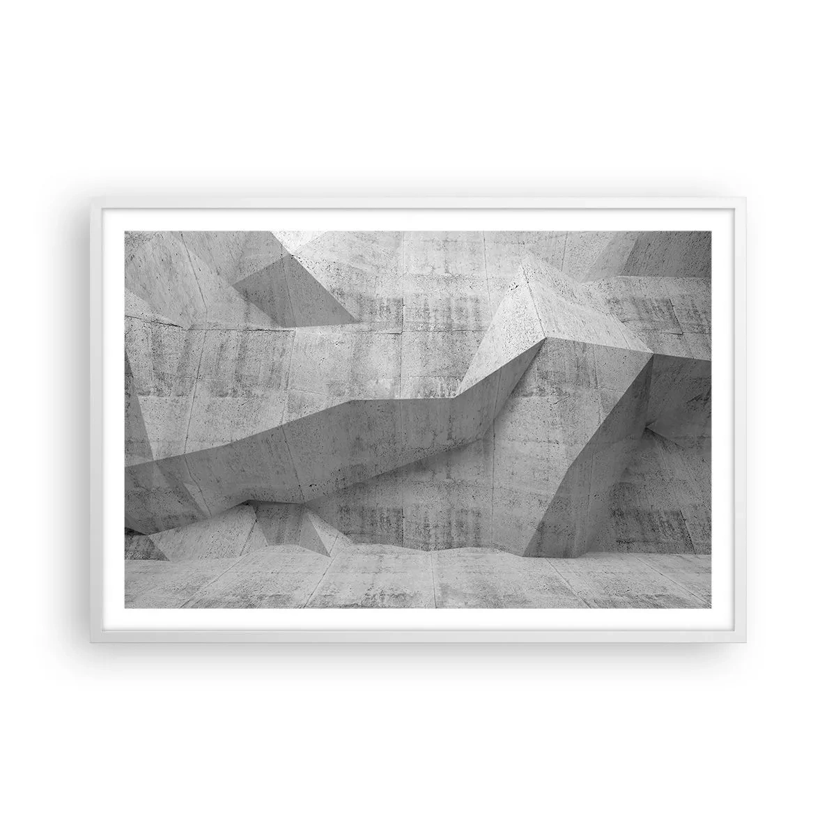 Plagát v bielom ráme - Skutočná výzva - 91x61 cm