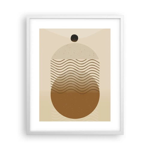 Plagát v bielom ráme - O pôvode geometrických obrazcov - 40x50 cm