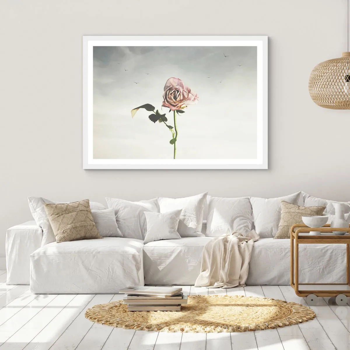 Plagát v bielom ráme - Vítanie jari - 100x70 cm