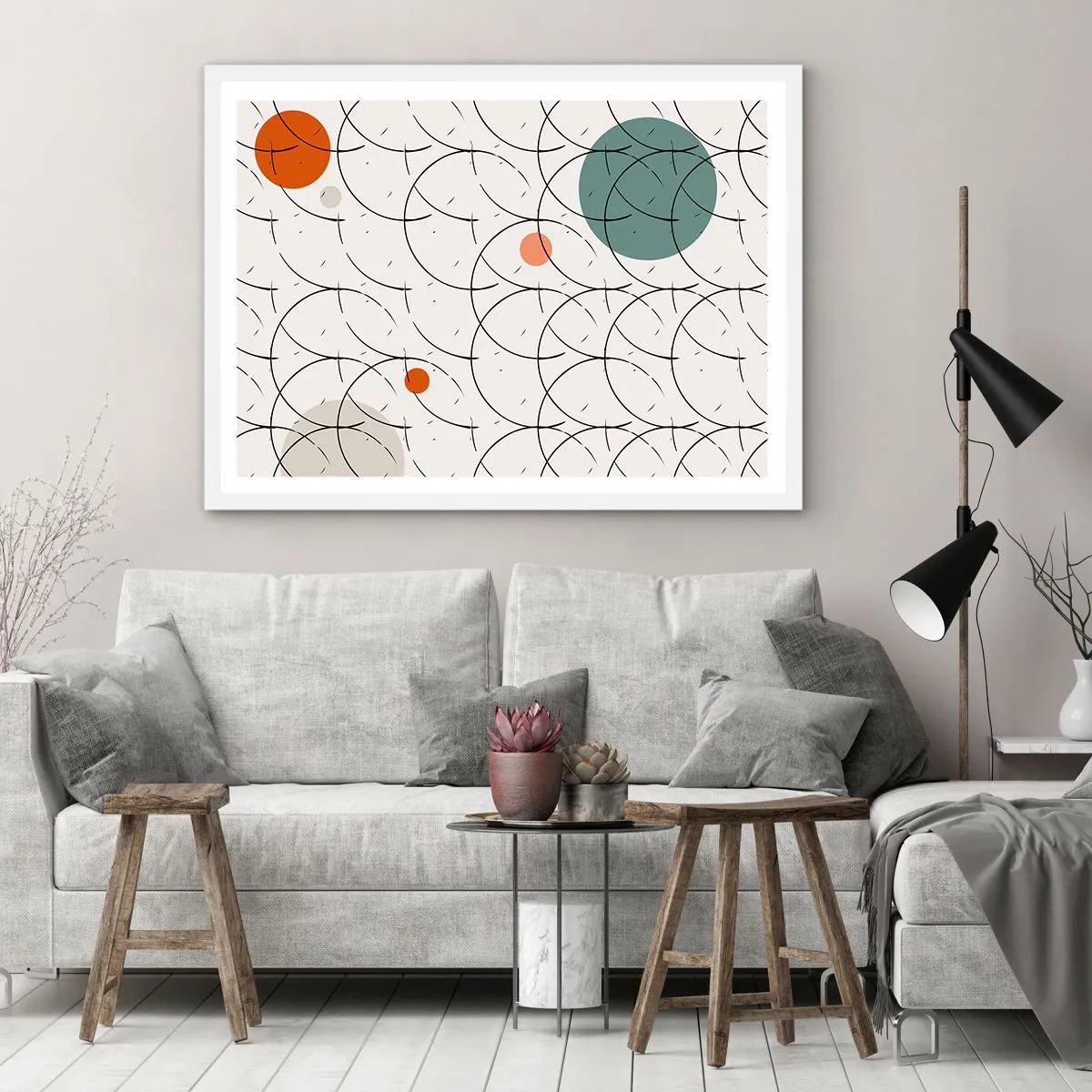 Plagát v bielom ráme - V duchu pop-artu - 91x61 cm