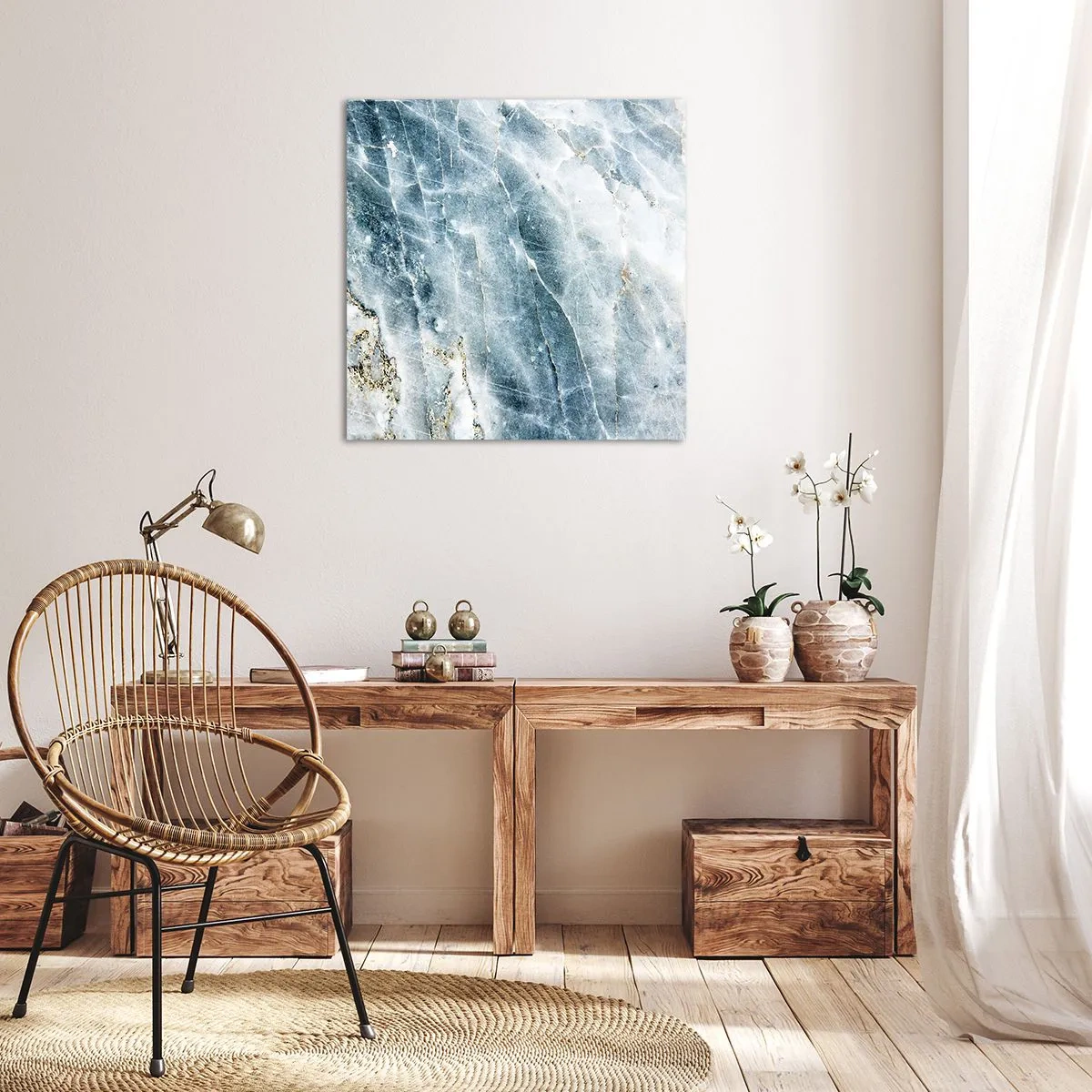 Obraz na plátne - Ľadový svet - 50x50 cm