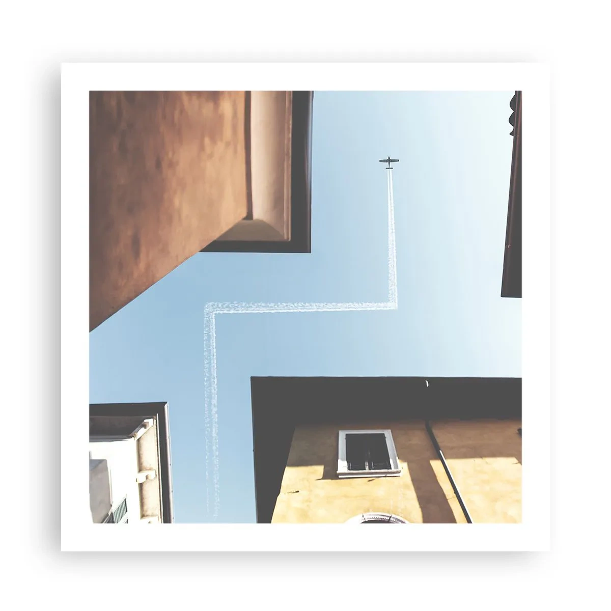 Plagát - Nad mestským labyrintom - 60x60 cm