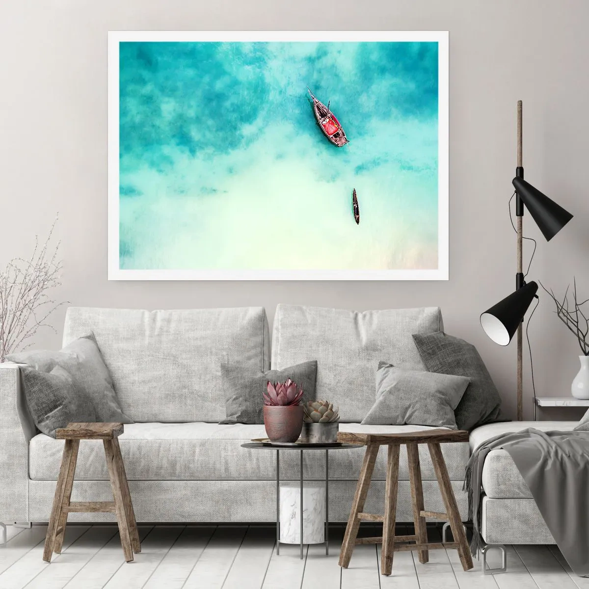 Plagát - Pretože na plážach Zanzibaru, keď je prebytok vody… - 40x30 cm