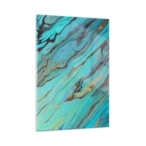 Obraz na skle - Tyrkysový príliv - 50x70 cm