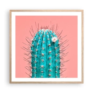 Plagát v ráme zo svetlého duba - Len pozeraj - 60x60 cm