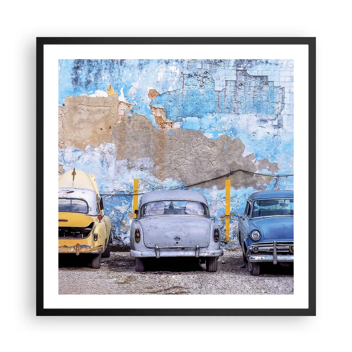 Plagát v čiernom ráme - Stretnutie veteránov - 60x60 cm