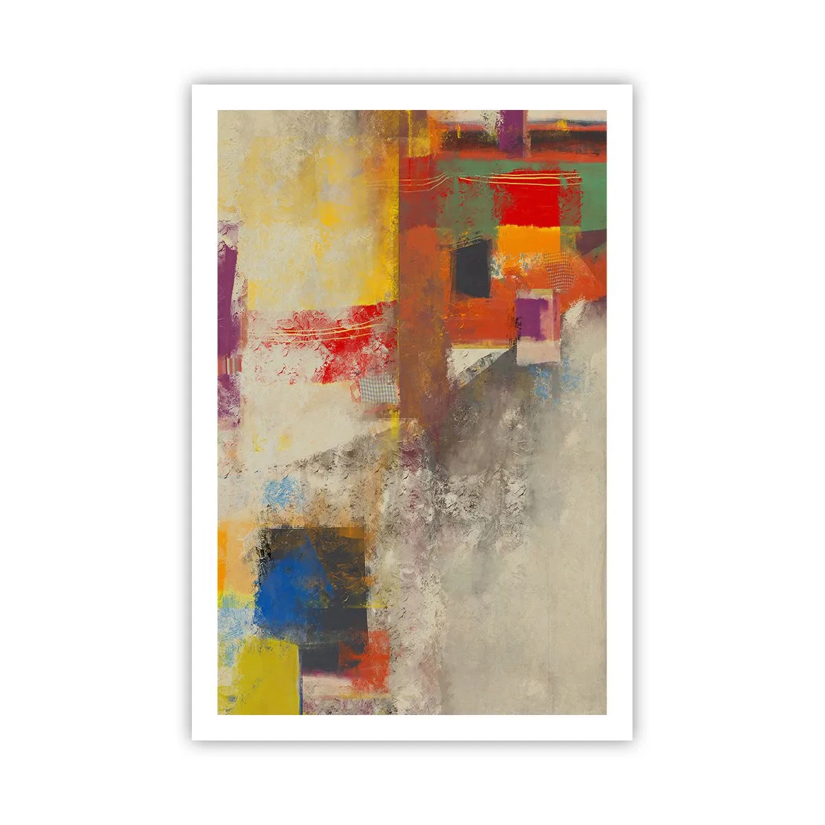 Plagát - Geometria farieb - 61x91 cm