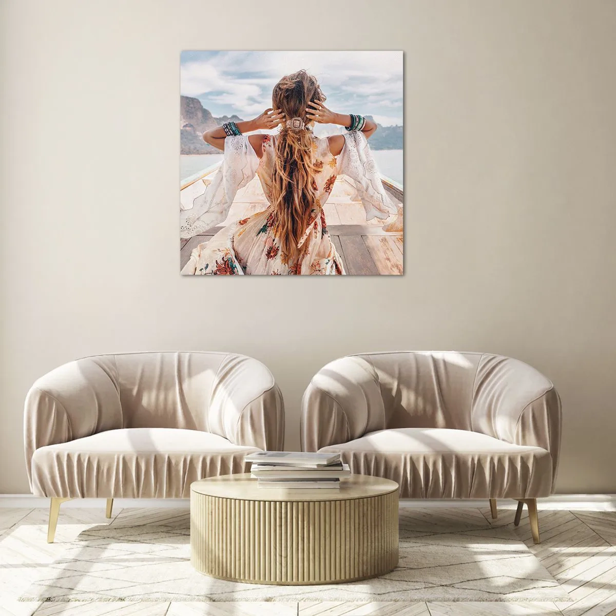 Obraz na skle - Na ceste ku šťastiu - 40x40 cm