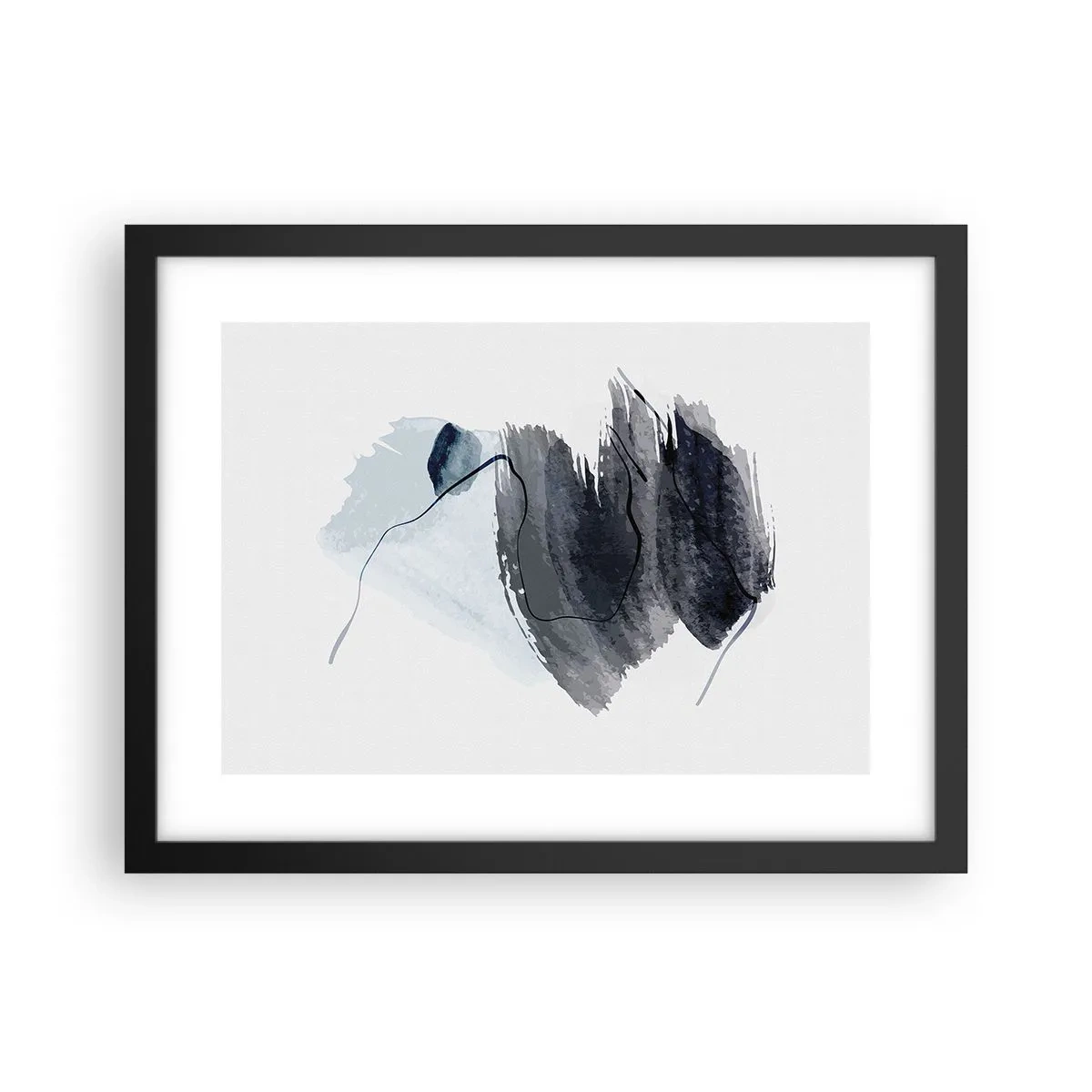 Plagát v čiernom ráme - Intenzita a pohyb - 40x30 cm