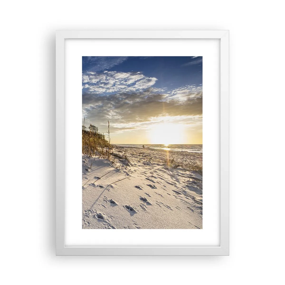 Plagát v bielom ráme - Pozvánka na prechádzku - 30x40 cm