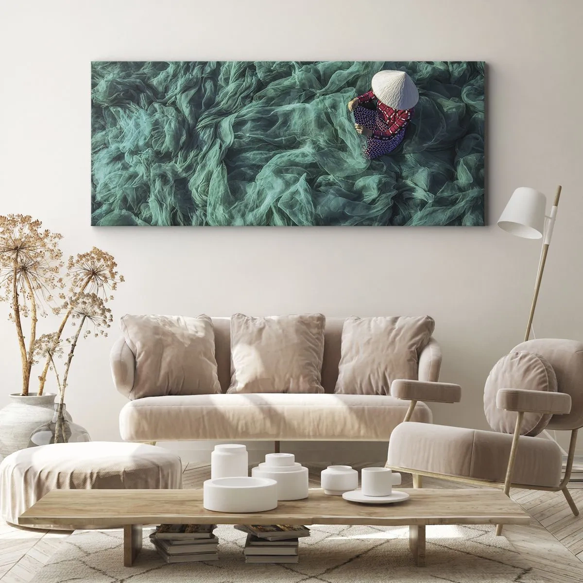 Obraz na plátne - V mori sietí - 100x40 cm