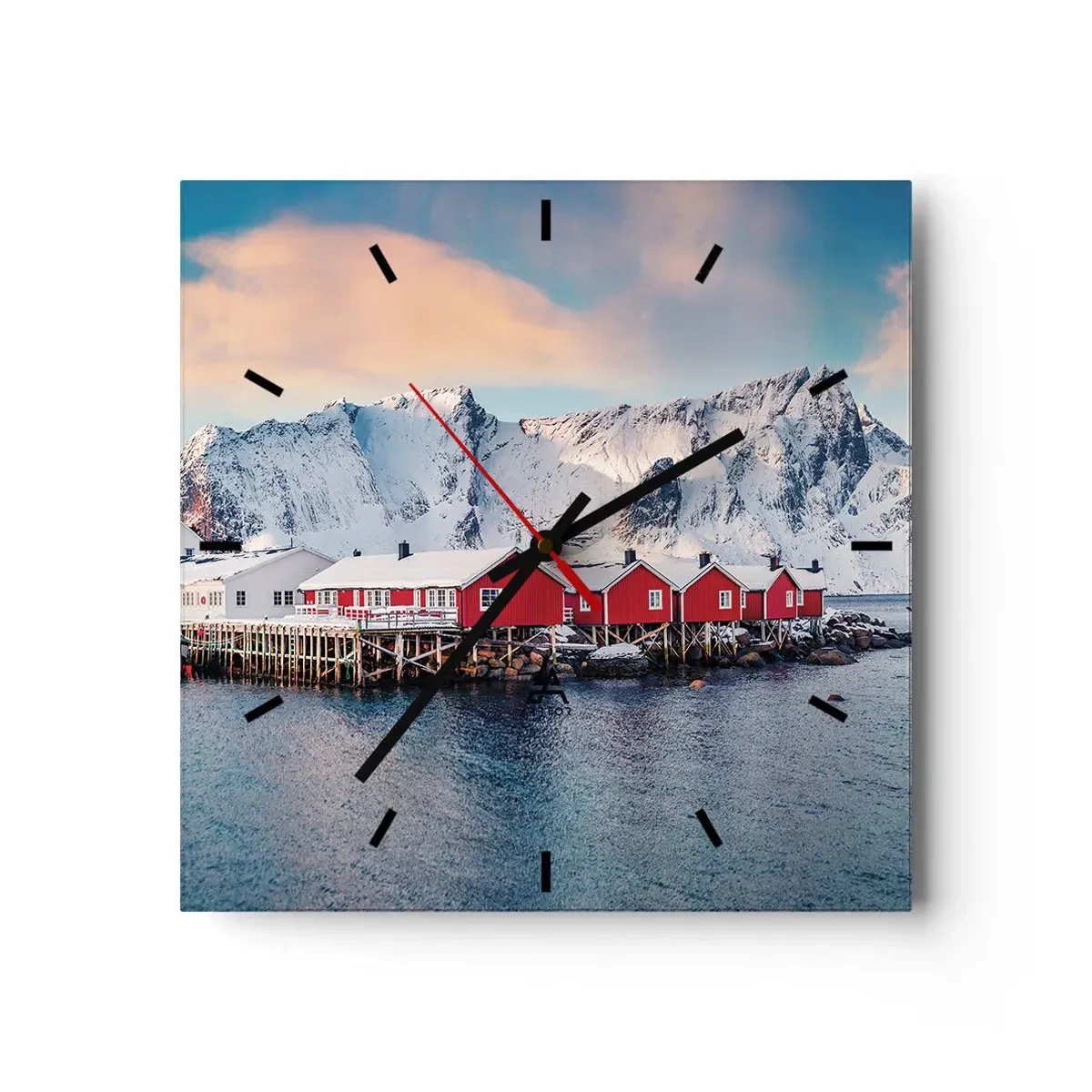 Nástenné hodiny - Severné útočisko - 30x30 cm