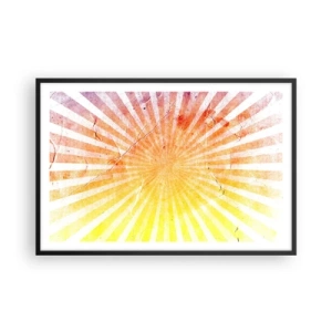 Plagát v čiernom ráme - Východy a západy - 91x61 cm