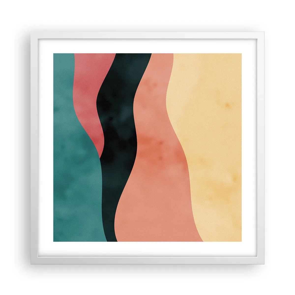 Plagát v bielom ráme - Kompatibilný nesúlad - 50x50 cm