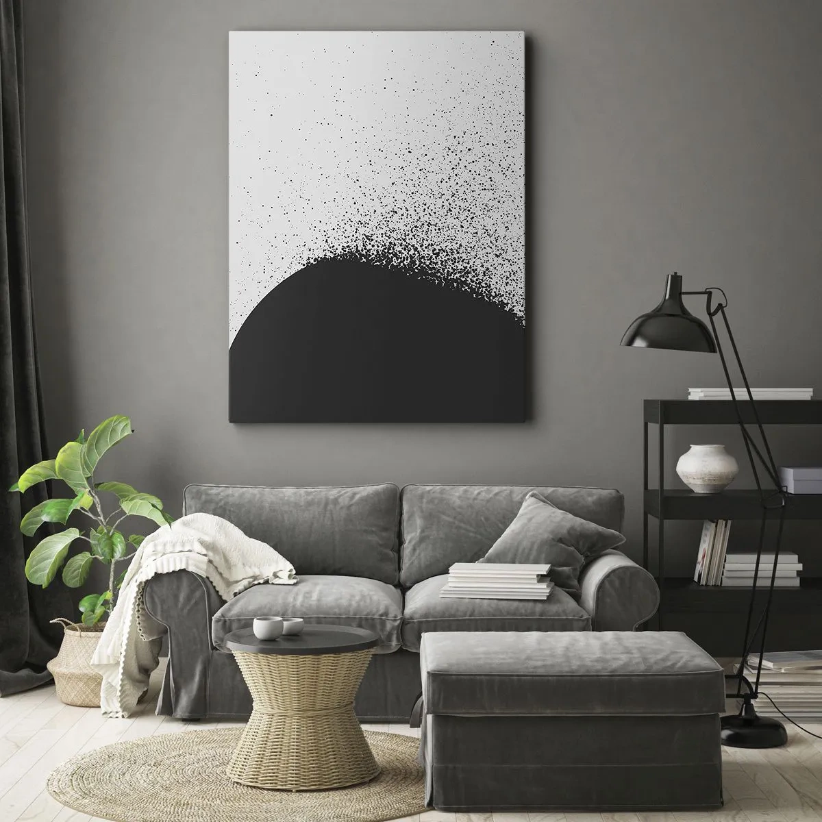 Obraz na plátne - Pohyb častíc - 50x70 cm