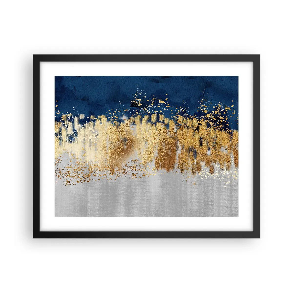 Plagát v čiernom ráme - Moderná kompozícia s iskrou - 50x40 cm