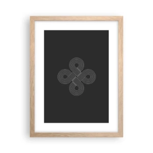 Plagát v ráme zo svetlého duba - V keltskom duchu - 30x40 cm