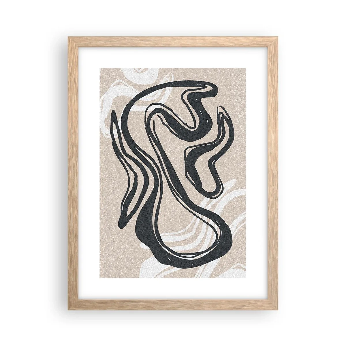 Plagát v ráme zo svetlého duba - Znásobená expresia - 30x40 cm
