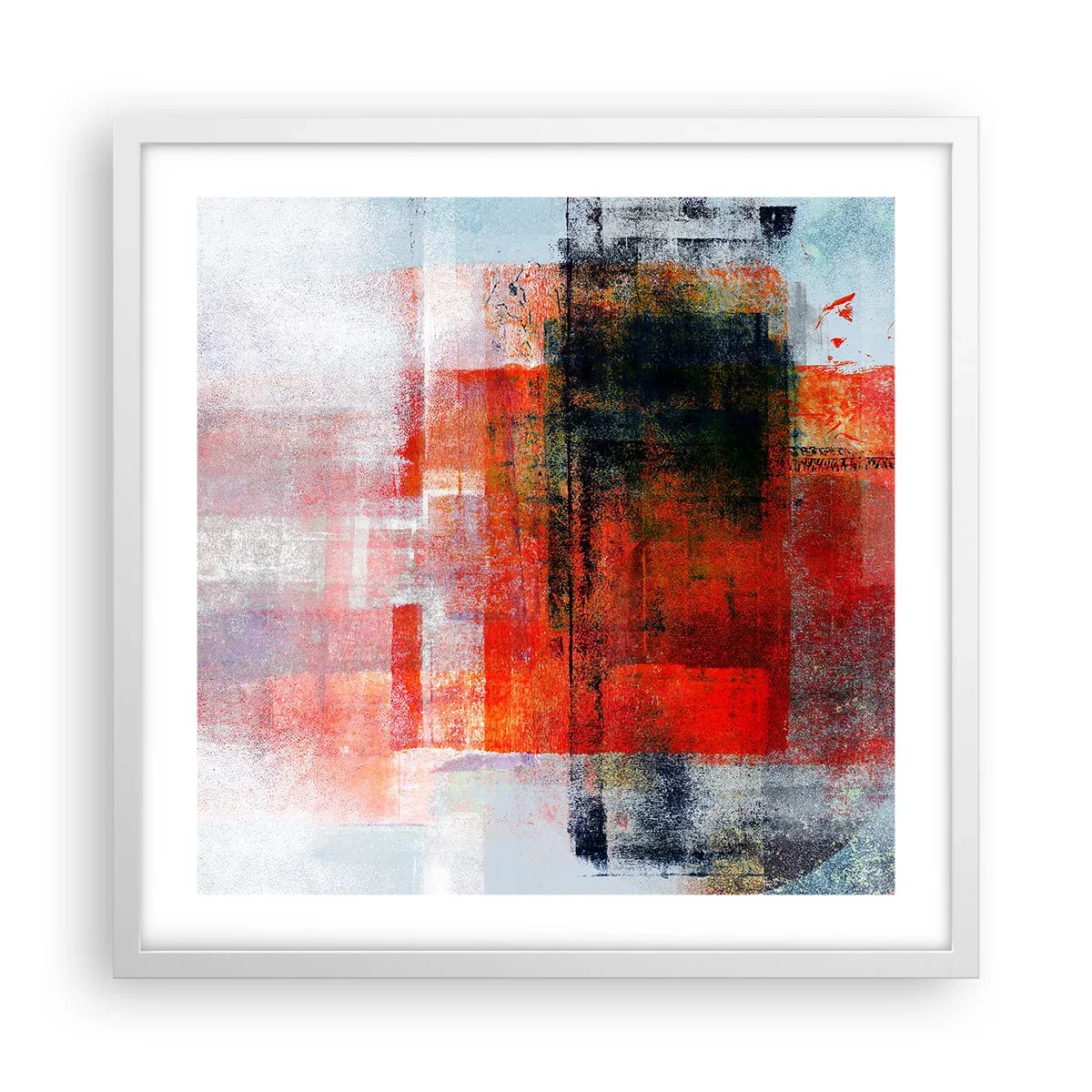 Plagát v bielom ráme - Žiariaca kompozícia - 50x50 cm