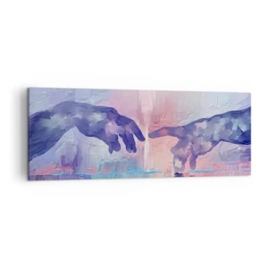 Obraz na plátne - Božská iskra života - 140x50 cm