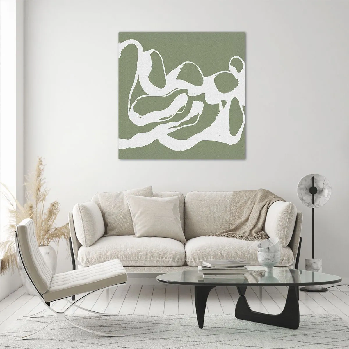 Obraz na skle - Volanie priestoru - 70x70 cm