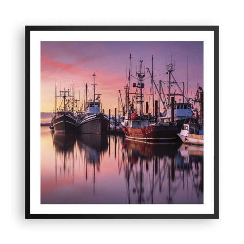 Plagát v čiernom ráme - Pred ďalším dňom - 60x60 cm