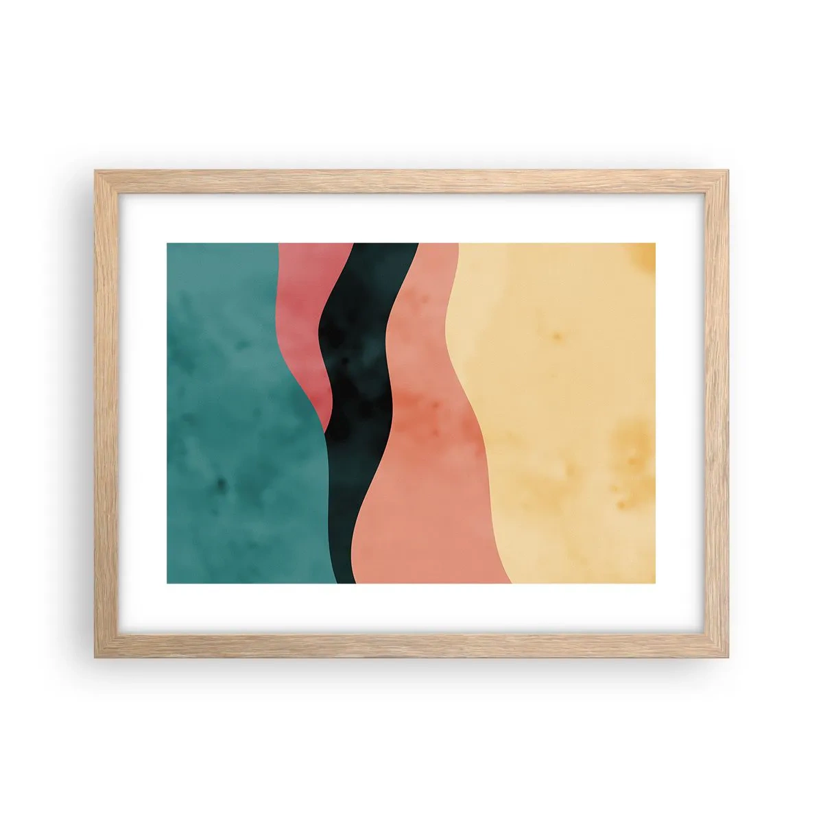 Plagát v ráme zo svetlého duba - Kompatibilný nesúlad - 40x30 cm