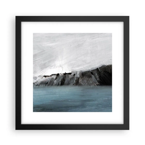 Plagát v čiernom ráme - Voda – zem: stret živlov - 30x30 cm