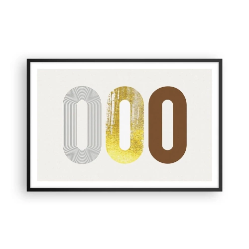 Plagát v čiernom ráme - Ooo! - 91x61 cm