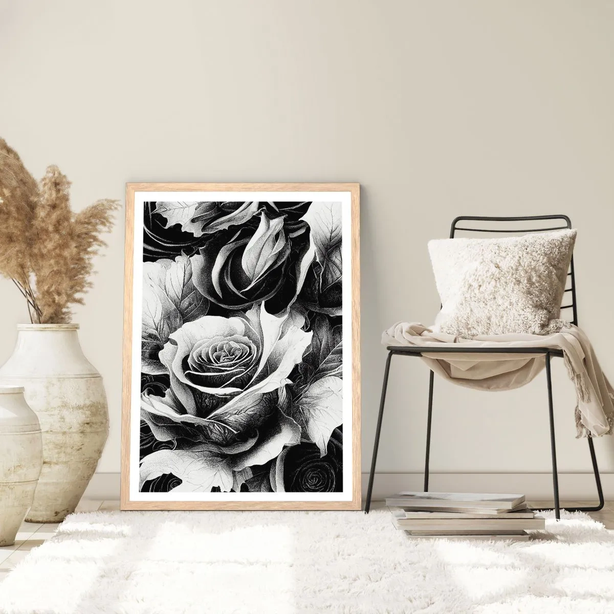 Plagát v ráme zo svetlého duba - Navždy kráľovná - 70x100 cm