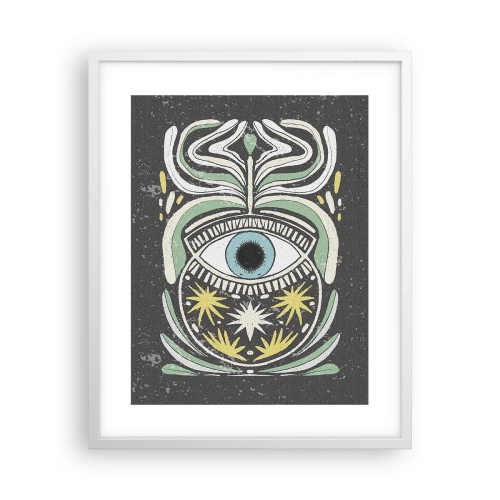 Plagát v bielom ráme - Kmeňové rituály - 40x50 cm