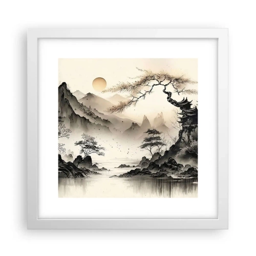 Plagát v bielom ráme - Jedinečné kúzlo orientu - 30x30 cm