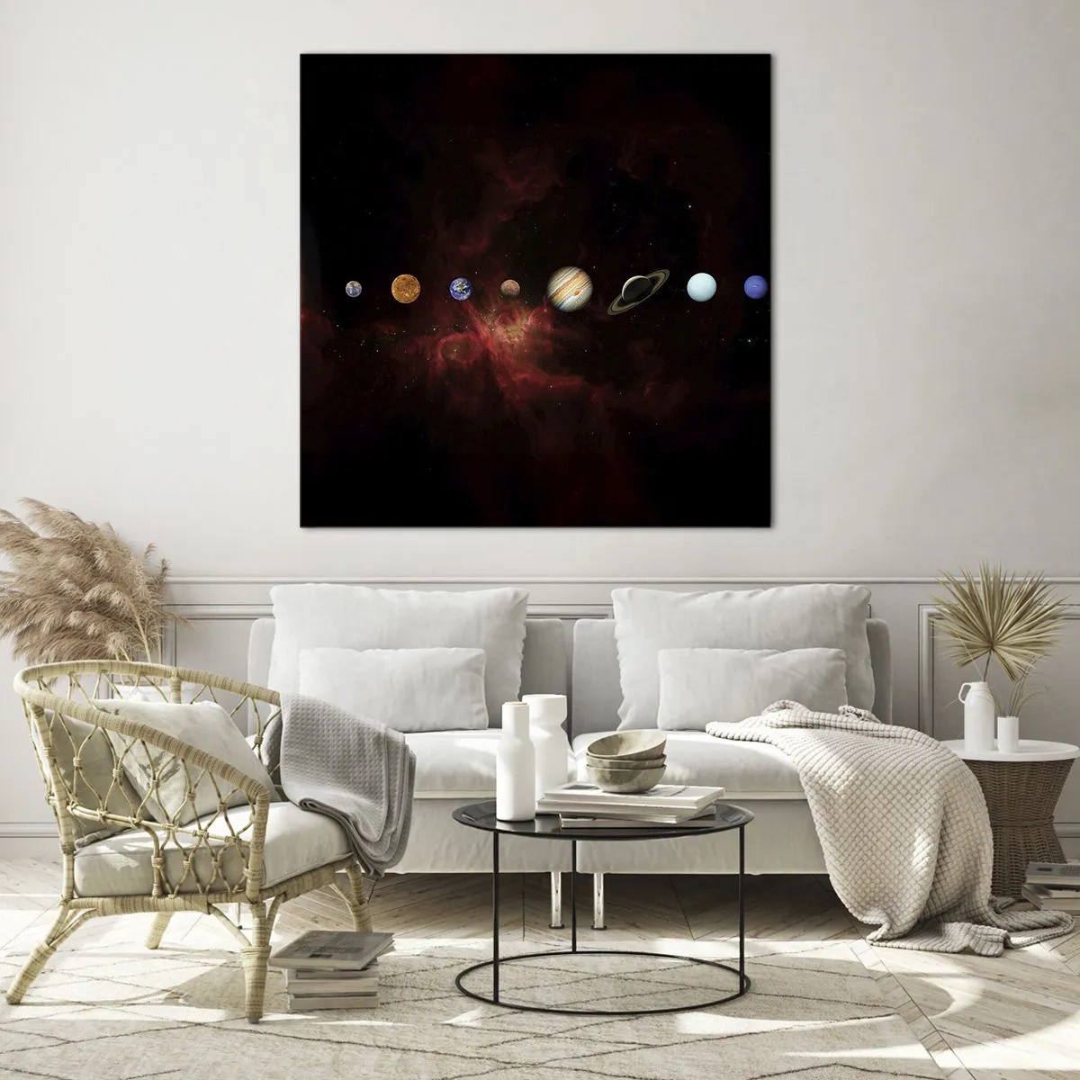 Obraz na skle - Naša štvrť - 30x30 cm