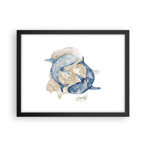 Plagát v čiernom ráme - Priateľstvo alebo láska? - 40x30 cm