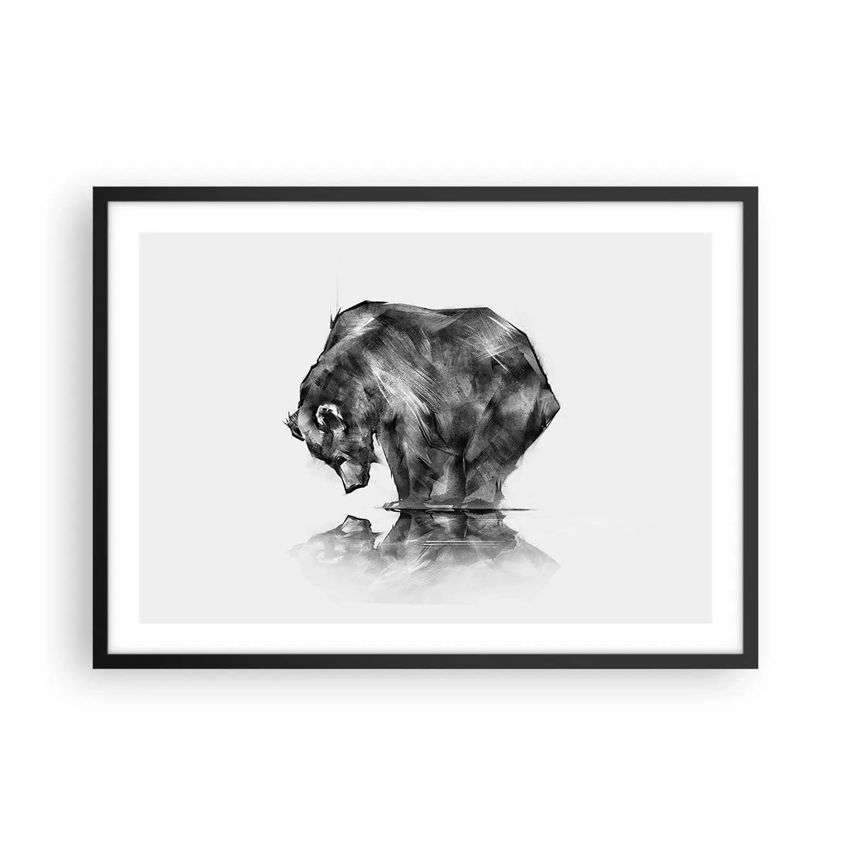 Plagát v čiernom ráme - Je príjemné sa stretnúť s niekým blízkym - 70x50 cm