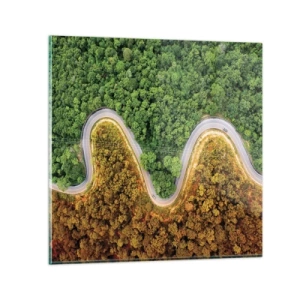 Obraz na skle - Hranice a prelomy - 40x40 cm