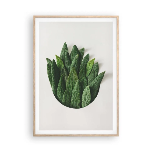 Plagát v ráme zo svetlého duba - Neukojiteľná zvedavosť - 70x100 cm