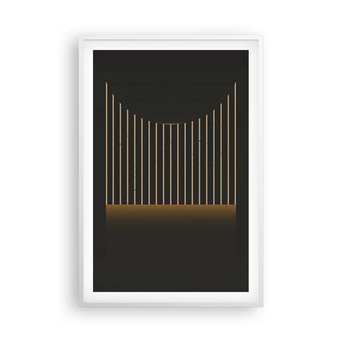 Plagát v bielom ráme - Preskúmať temnotu - 61x91 cm