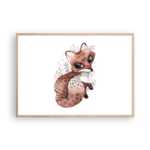 Plagát v ráme zo svetlého duba - Proste sa zamilovať - 100x70 cm