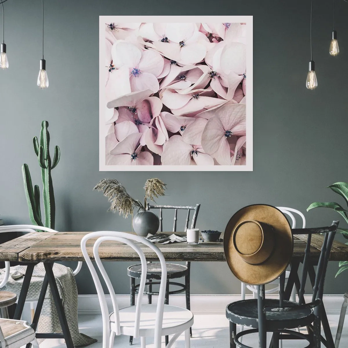 Plagát - V záplave kvetov - 50x50 cm