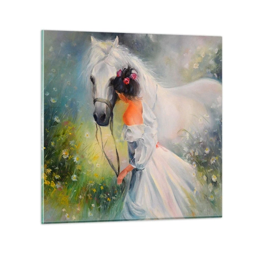 Obraz na skle - Ako z krásneho sna - 30x30 cm