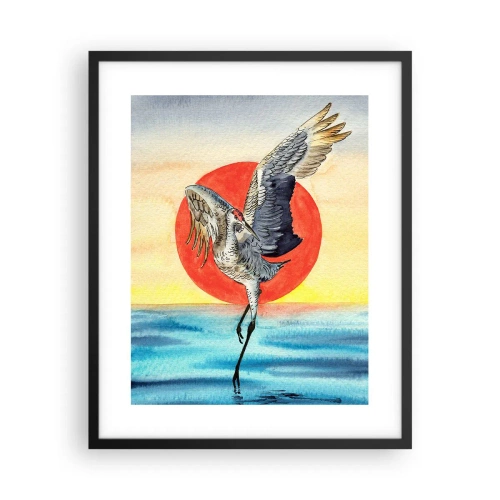 Plagát v čiernom ráme - Je čas ísť späť - 40x50 cm