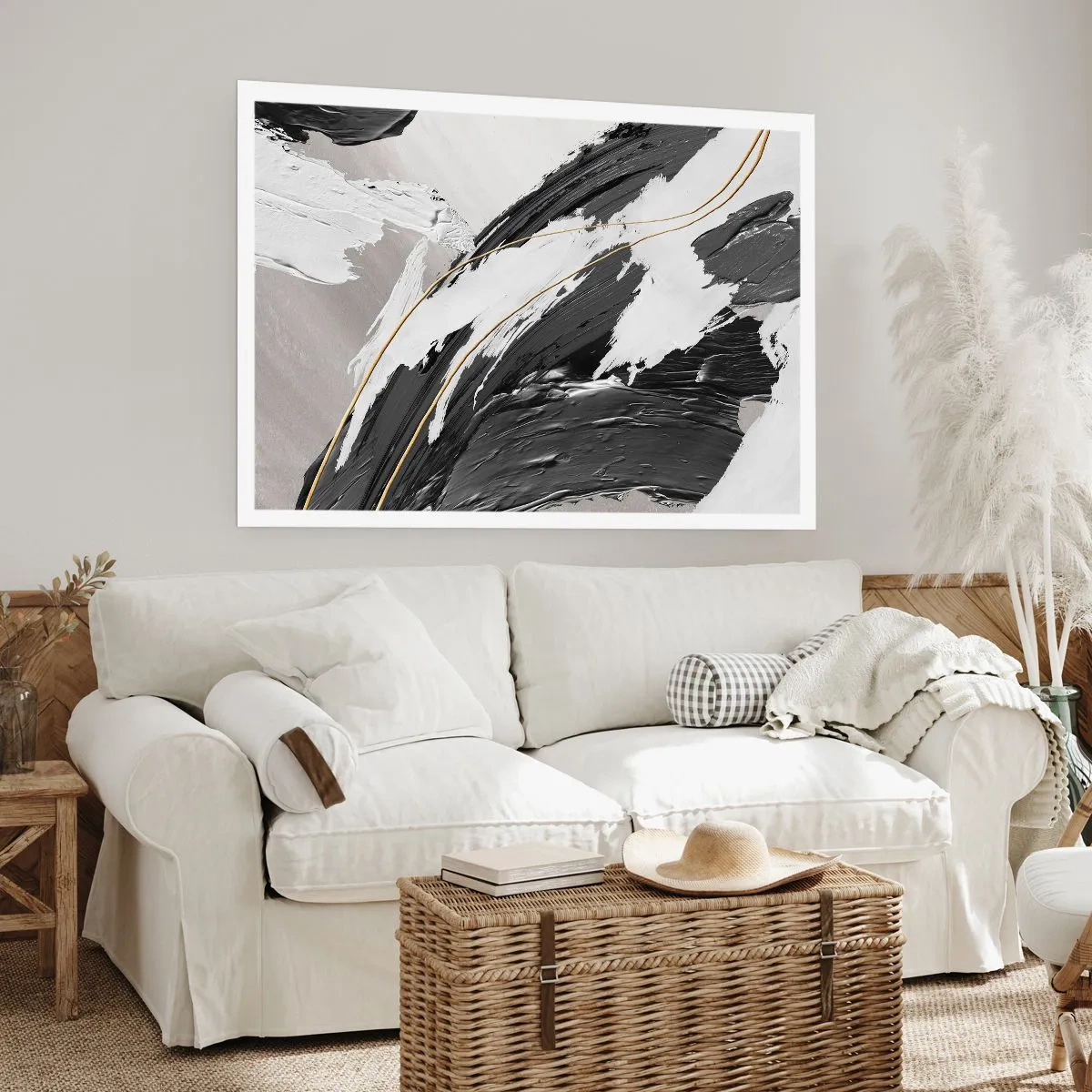 Plagát - Veľkorysá abstrakcia - 100x70 cm